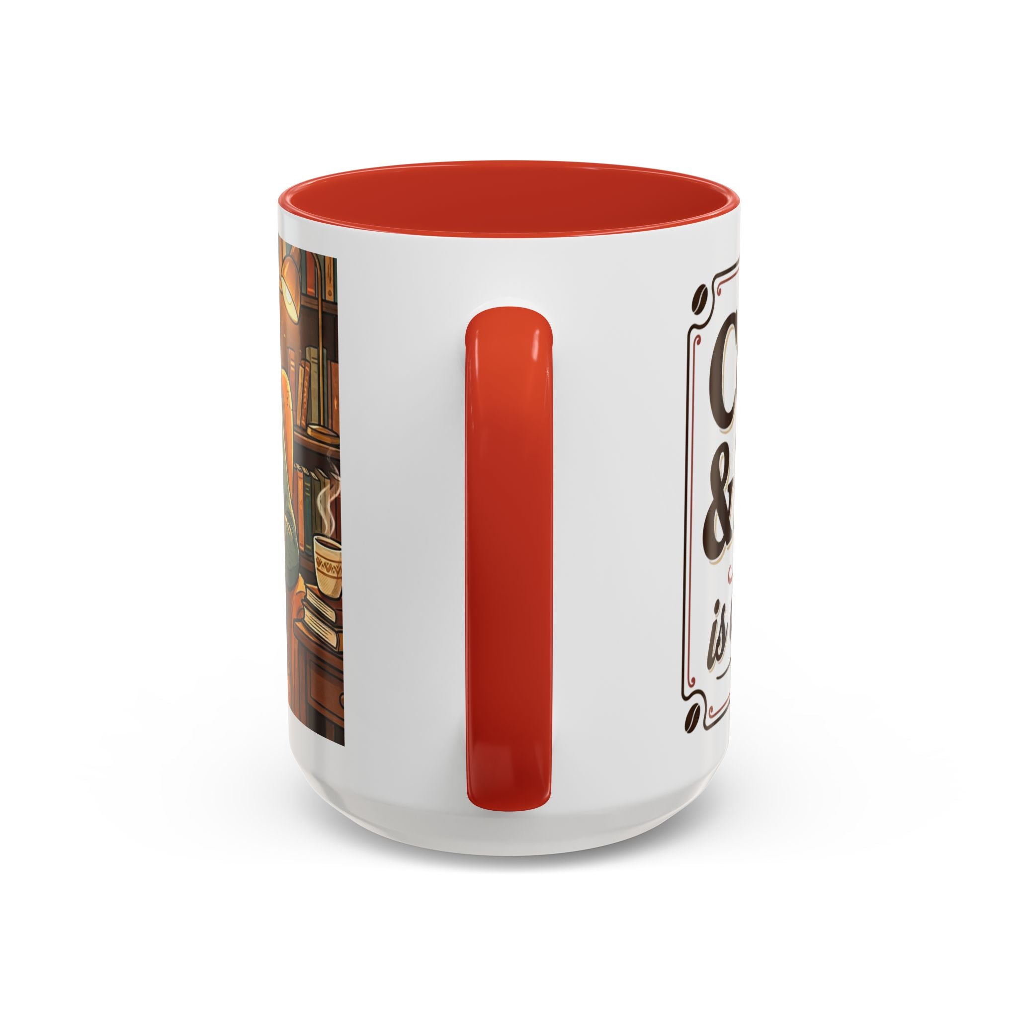 Cozy Reader Coffee Mug — "Coffee & Smut is all I need" Accent Mug for Book Lovers (11/15oz)