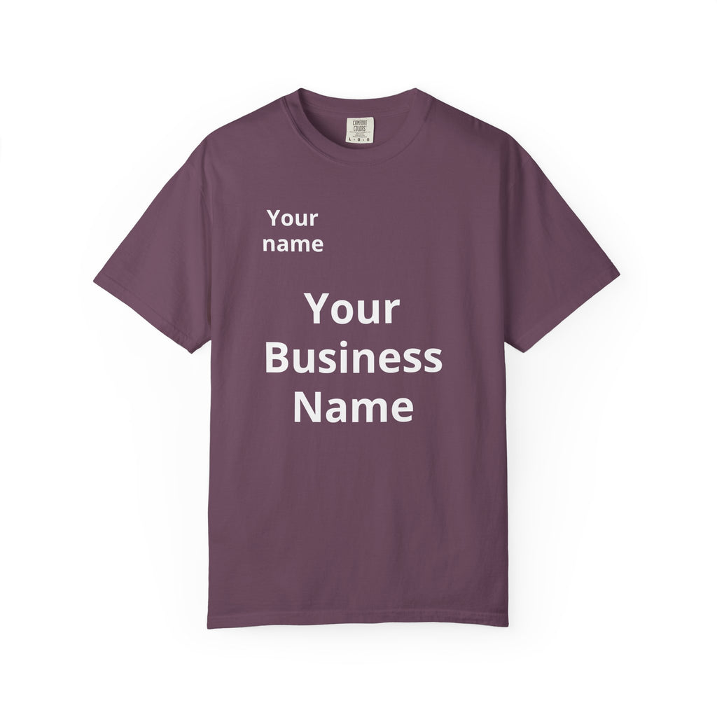 Business Logo T‑Shirt — Customizable Your Name & Business Name Shirt