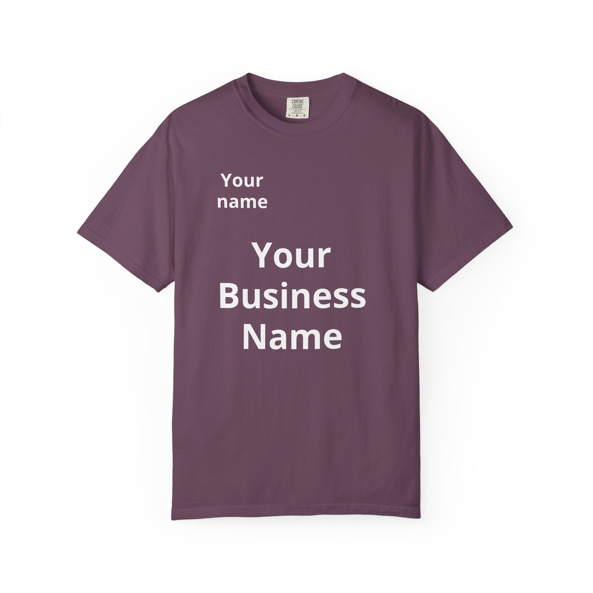 Business Logo T‑Shirt — Customizable Your Name & Business Name Shirt