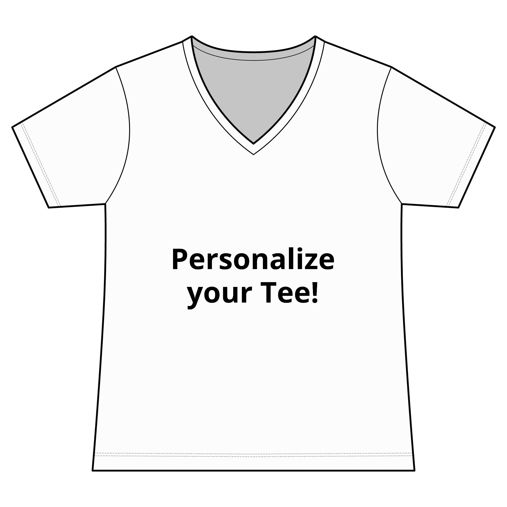 Women’s V-Neck Tee — Customizable Design