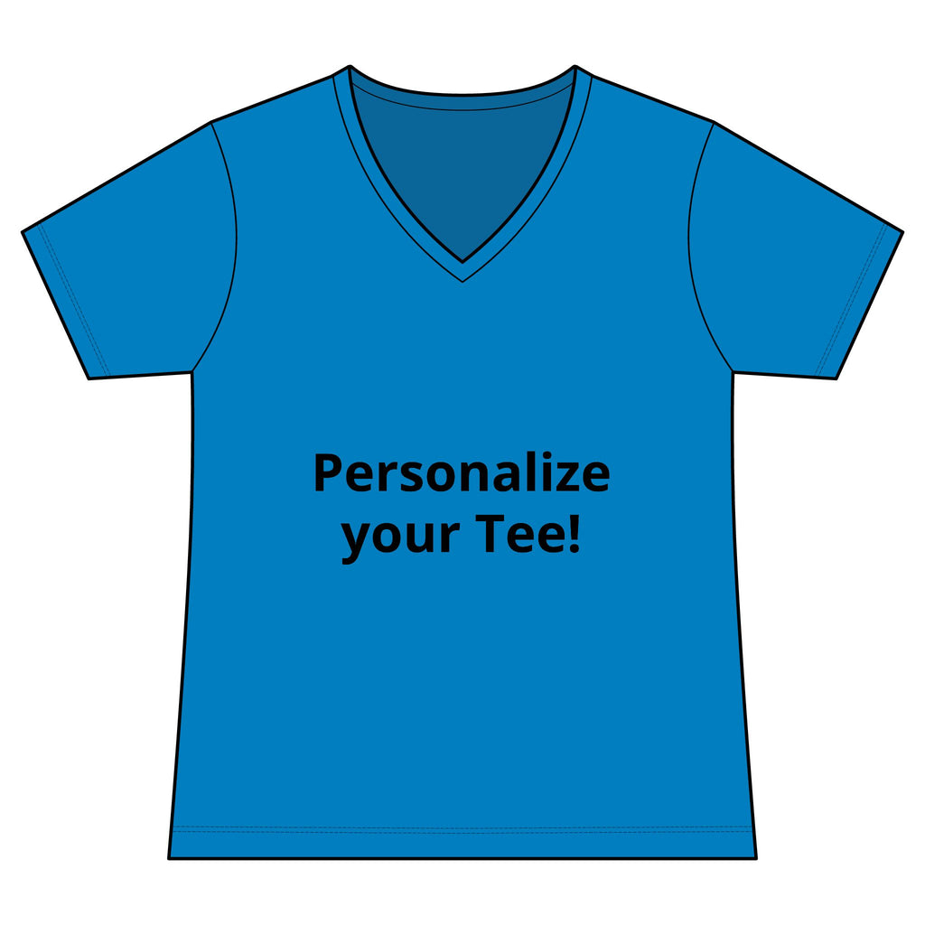 Women’s V-Neck Tee — Customizable Design