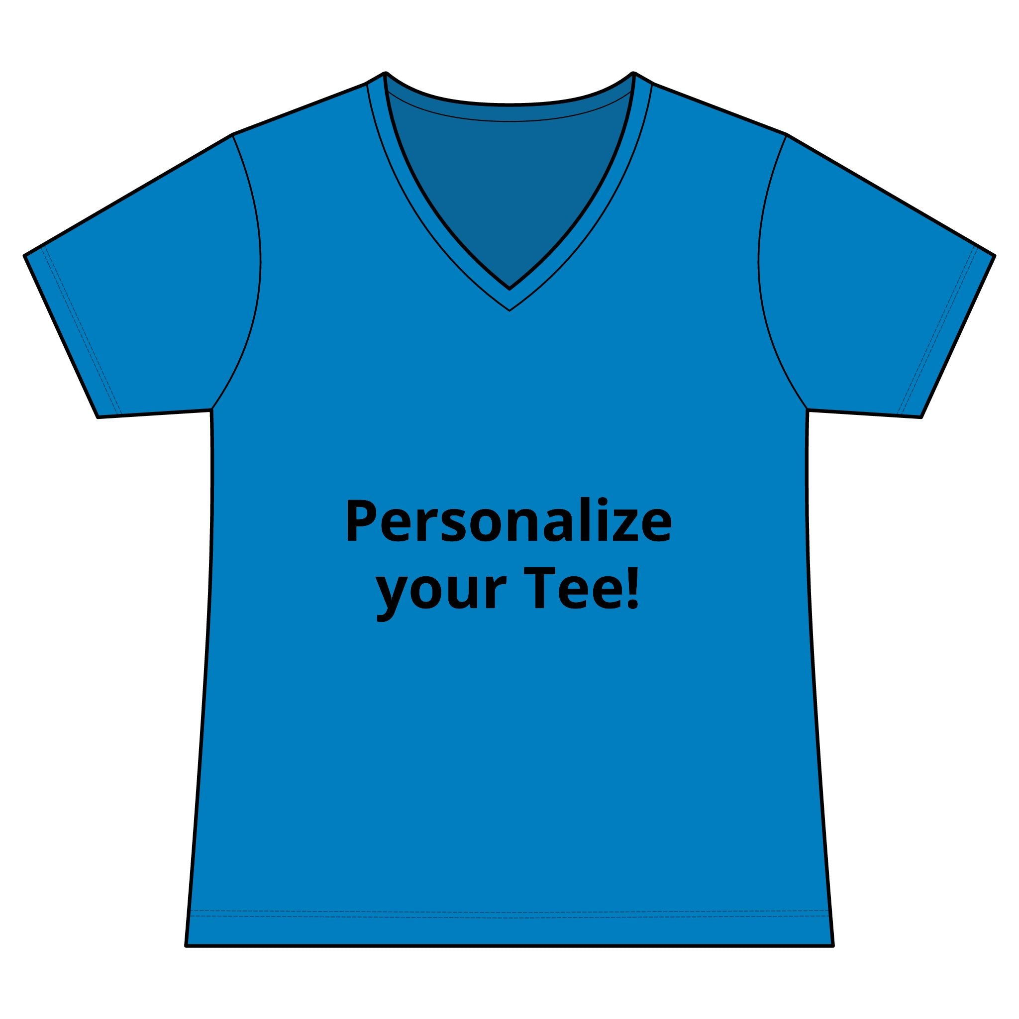 Women’s V-Neck Tee — Customizable Design