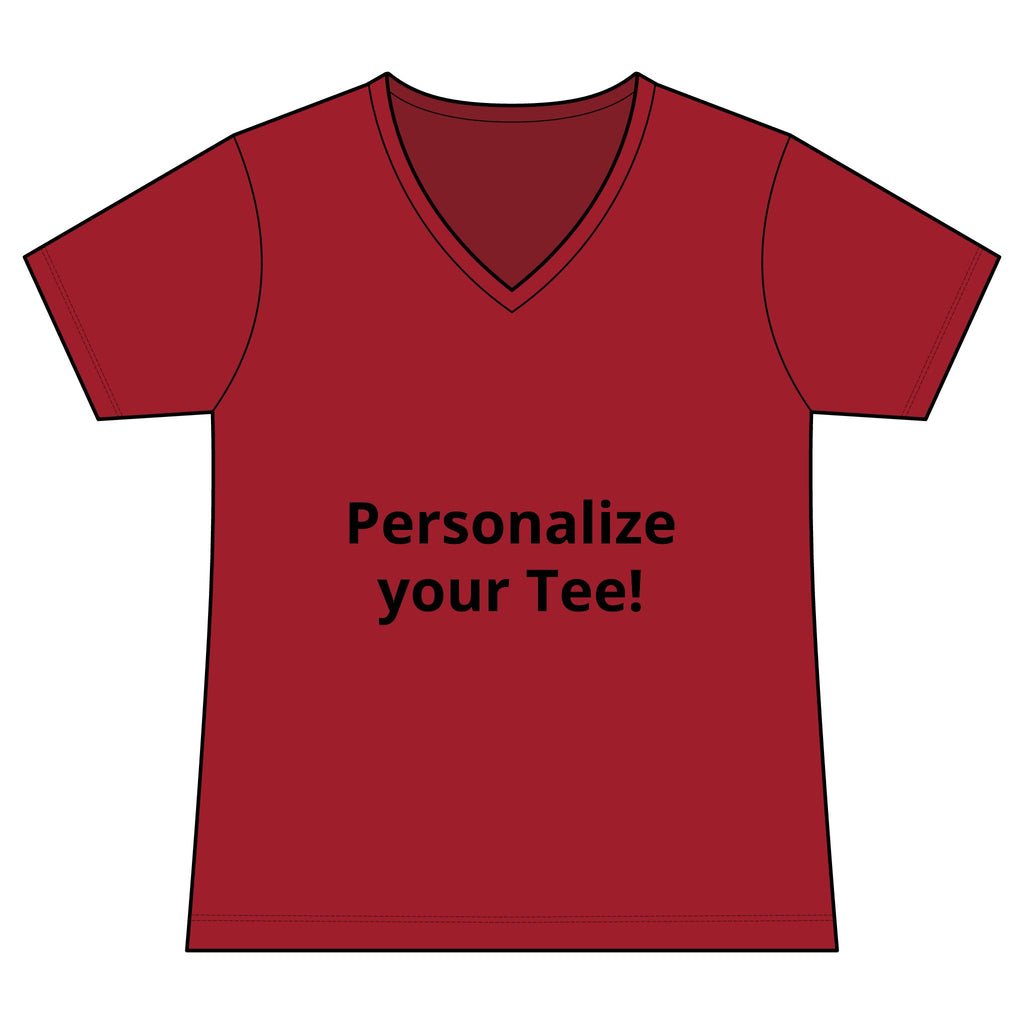 Women’s V-Neck Tee — Customizable Design