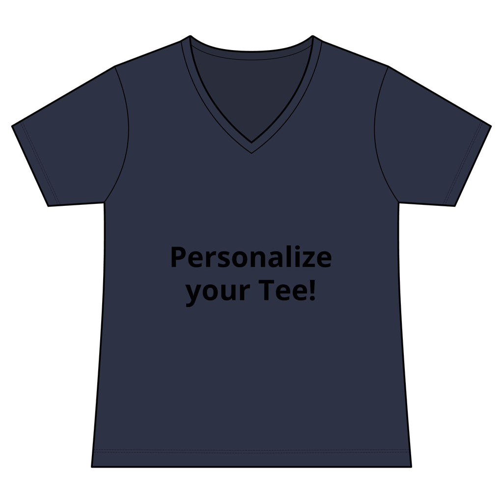 Women’s V-Neck Tee — Customizable Design