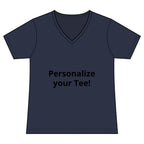 Women’s V-Neck Tee — Customizable Design