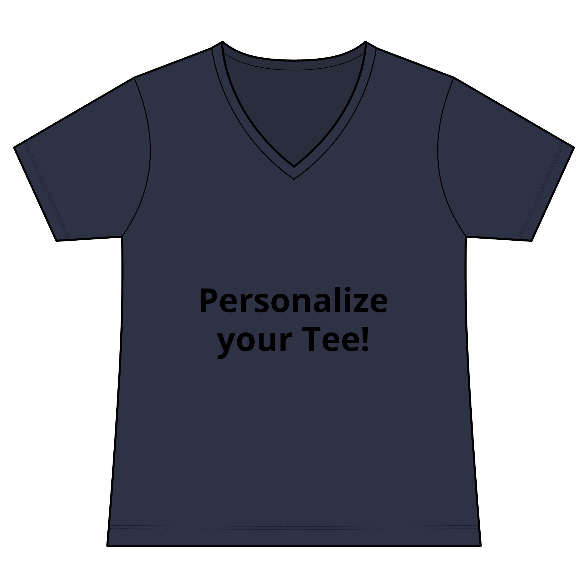 Women’s V-Neck Tee — Customizable Design