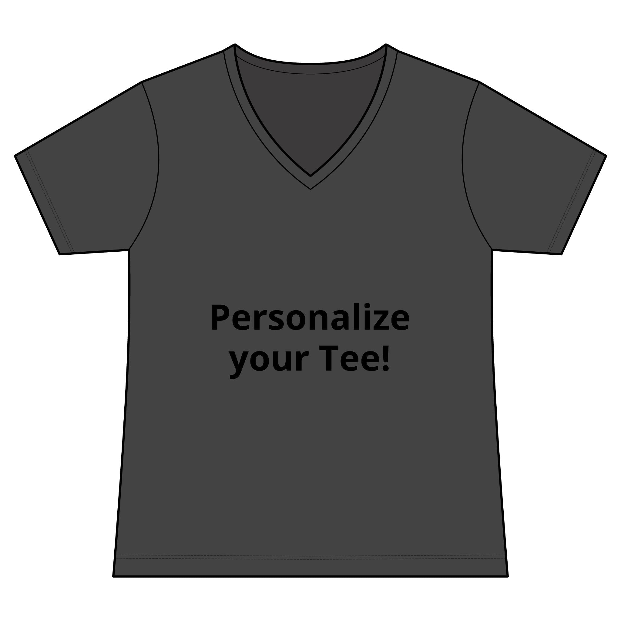 Women’s V-Neck Tee — Customizable Design