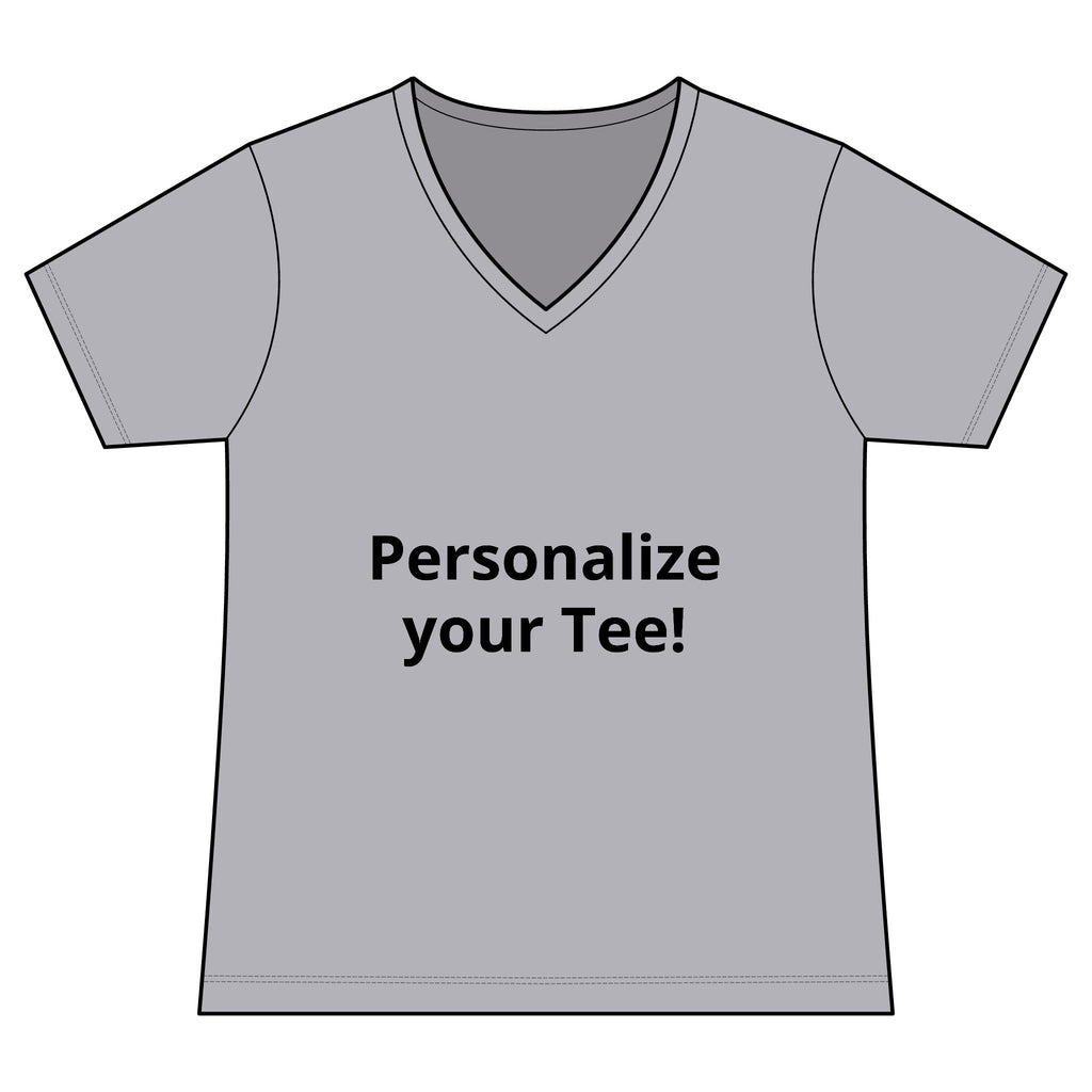 Women’s V-Neck Tee — Customizable Design