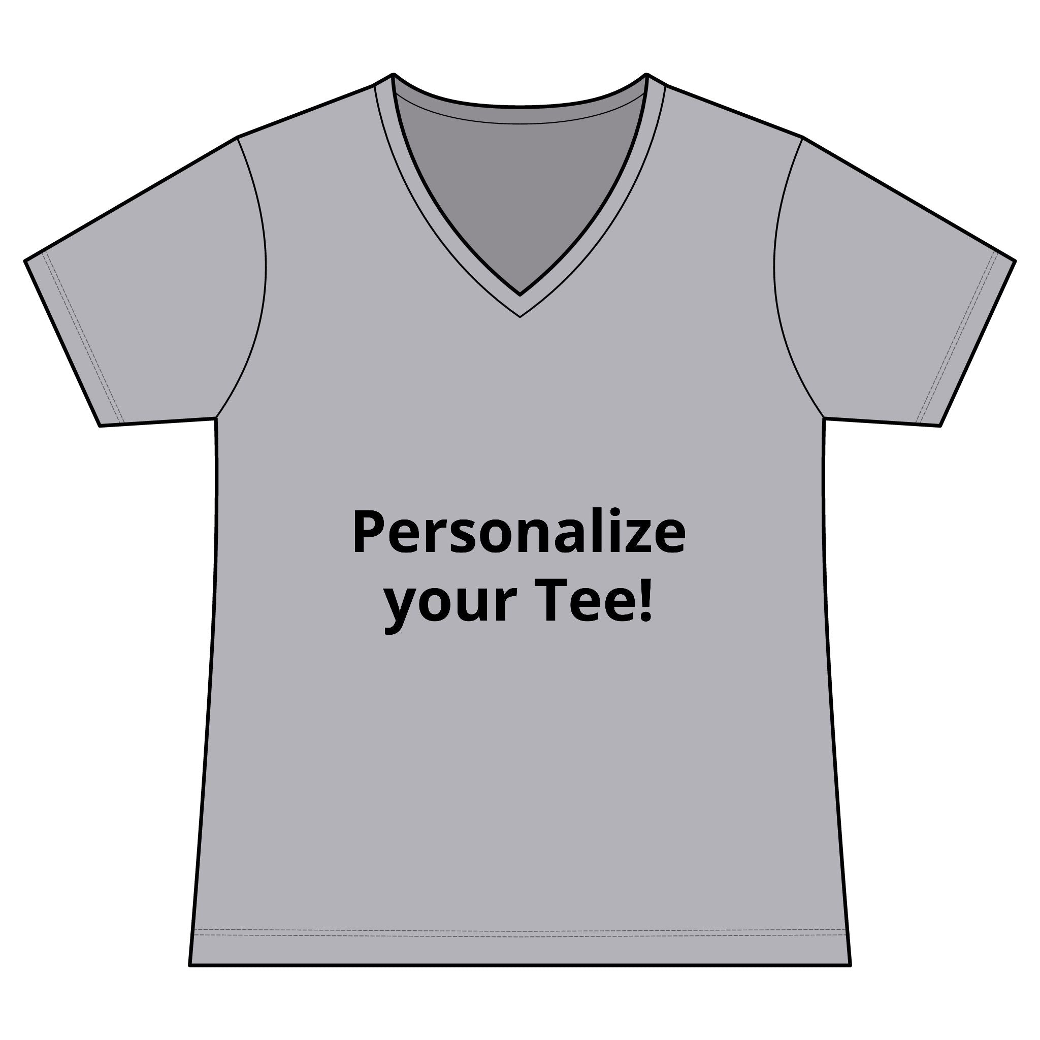 Women’s V-Neck Tee — Customizable Design