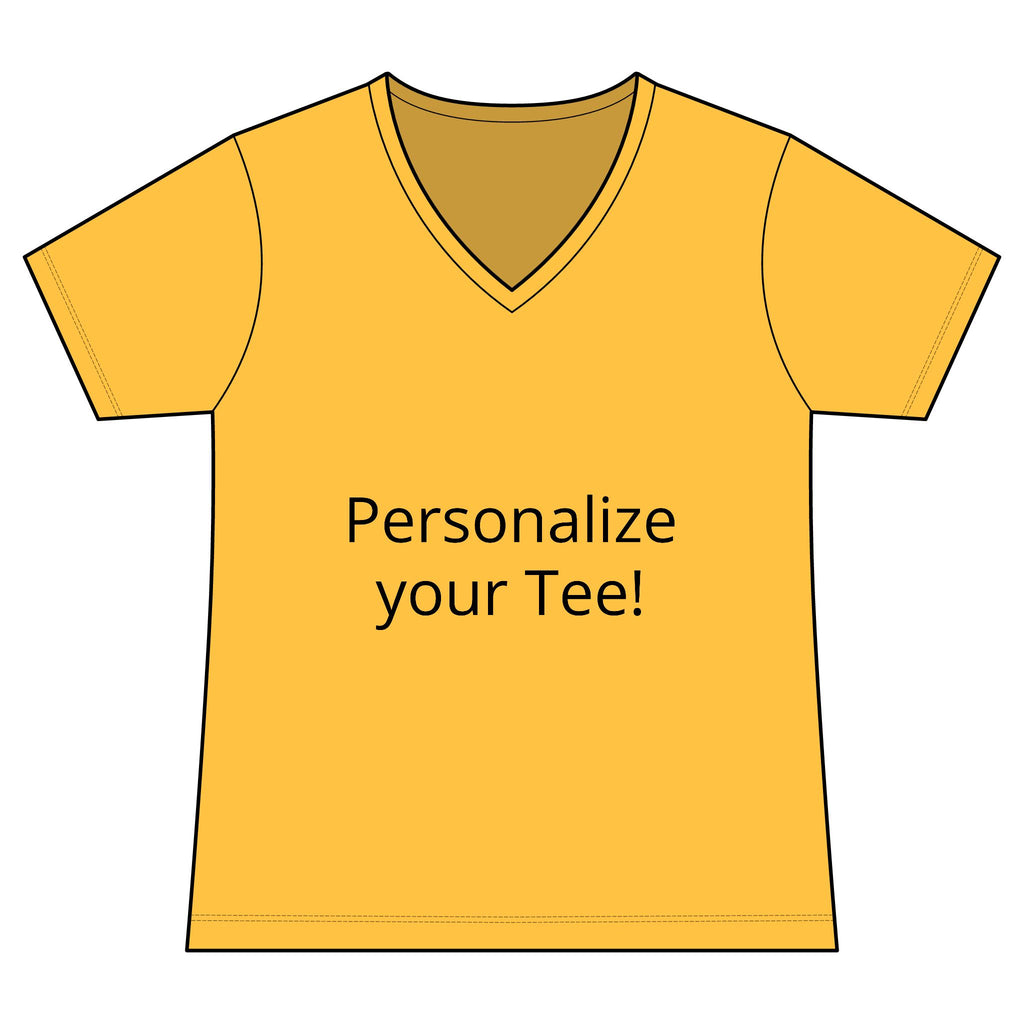 Women’s V-Neck Tee — Customizable Design