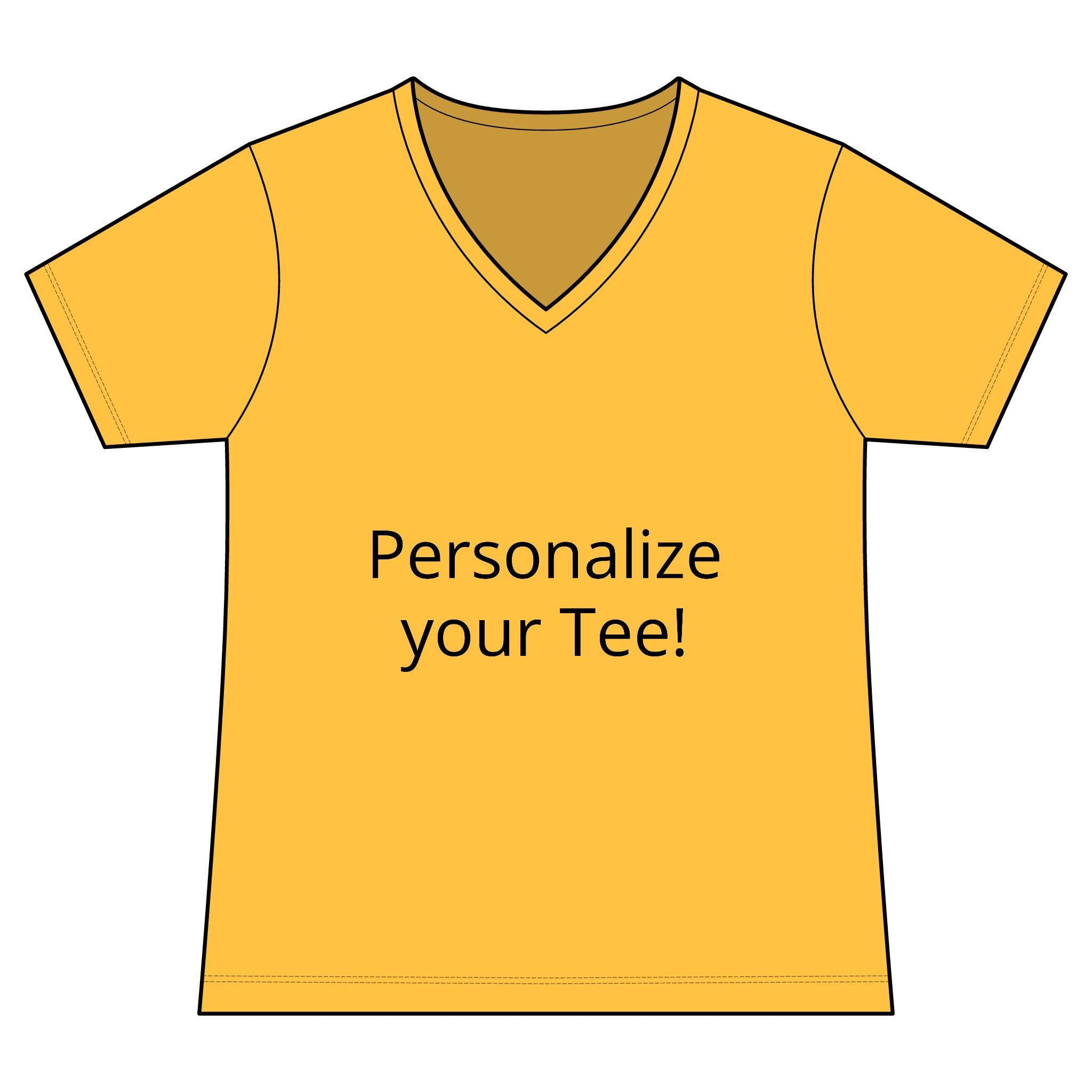 Women’s V-Neck Tee — Customizable Design