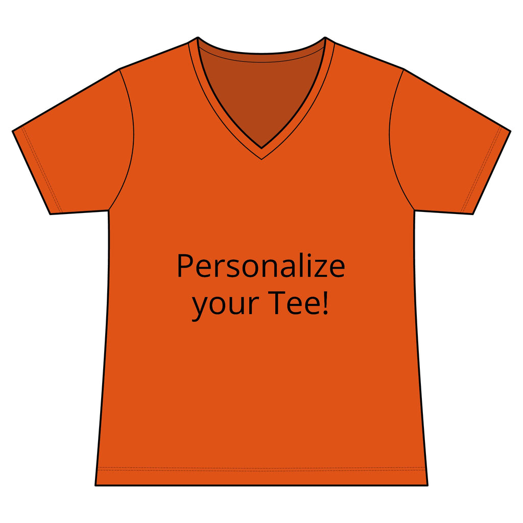 Women’s V-Neck Tee — Customizable Design
