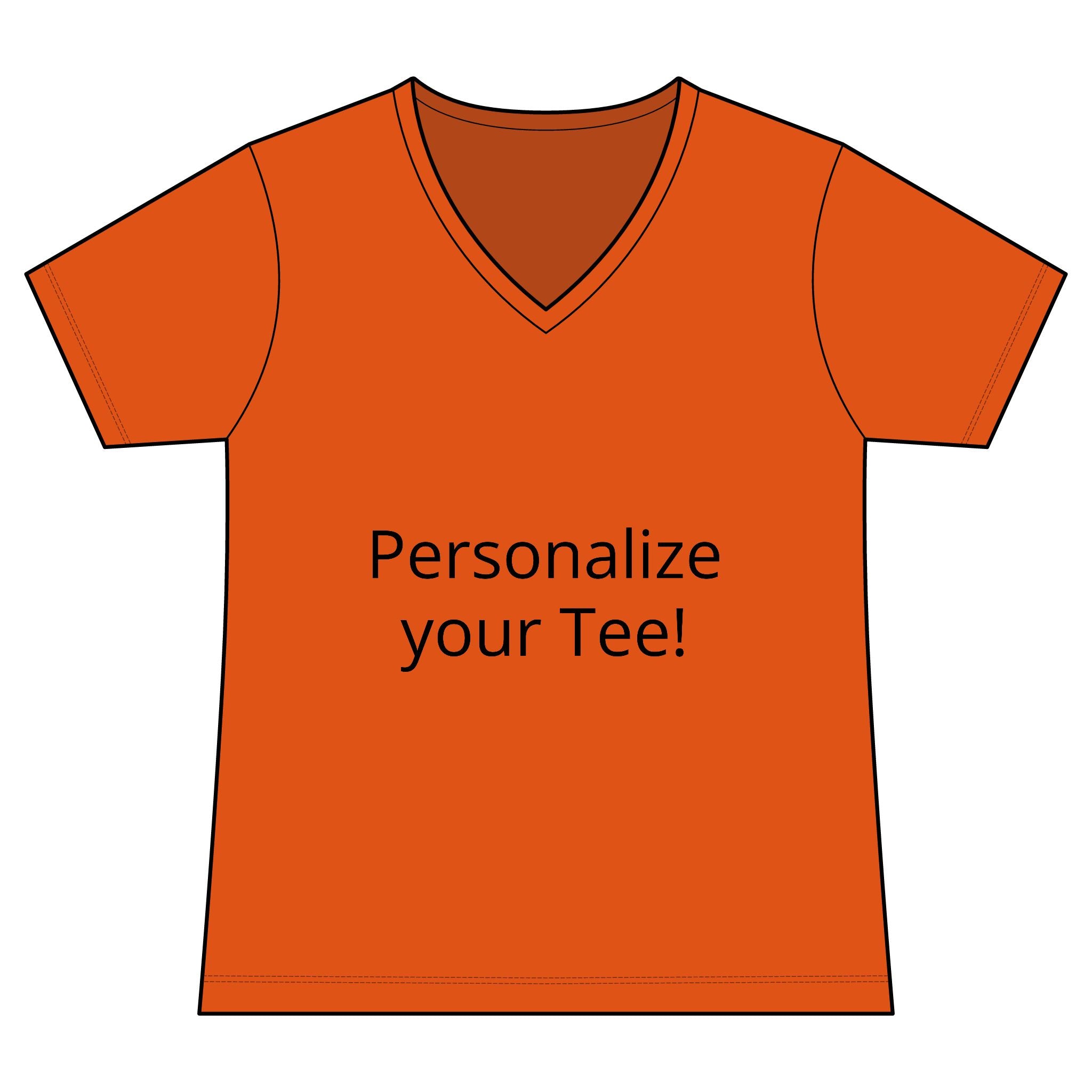 Women’s V-Neck Tee — Customizable Design