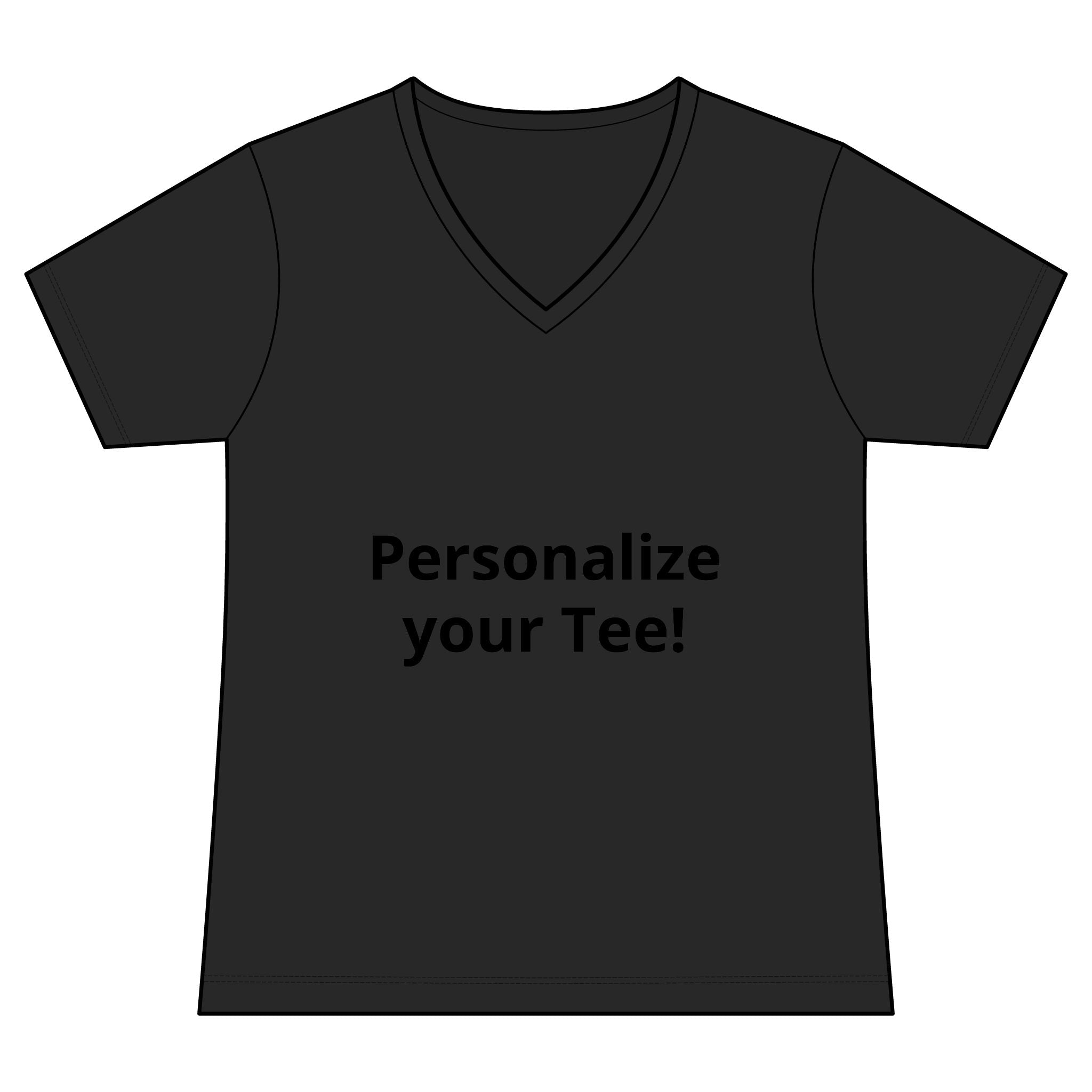 Women’s V-Neck Tee — Customizable Design
