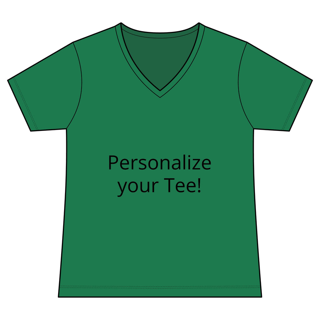 Women’s V-Neck Tee — Customizable Design