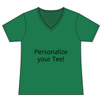 Women’s V-Neck Tee — Customizable Design