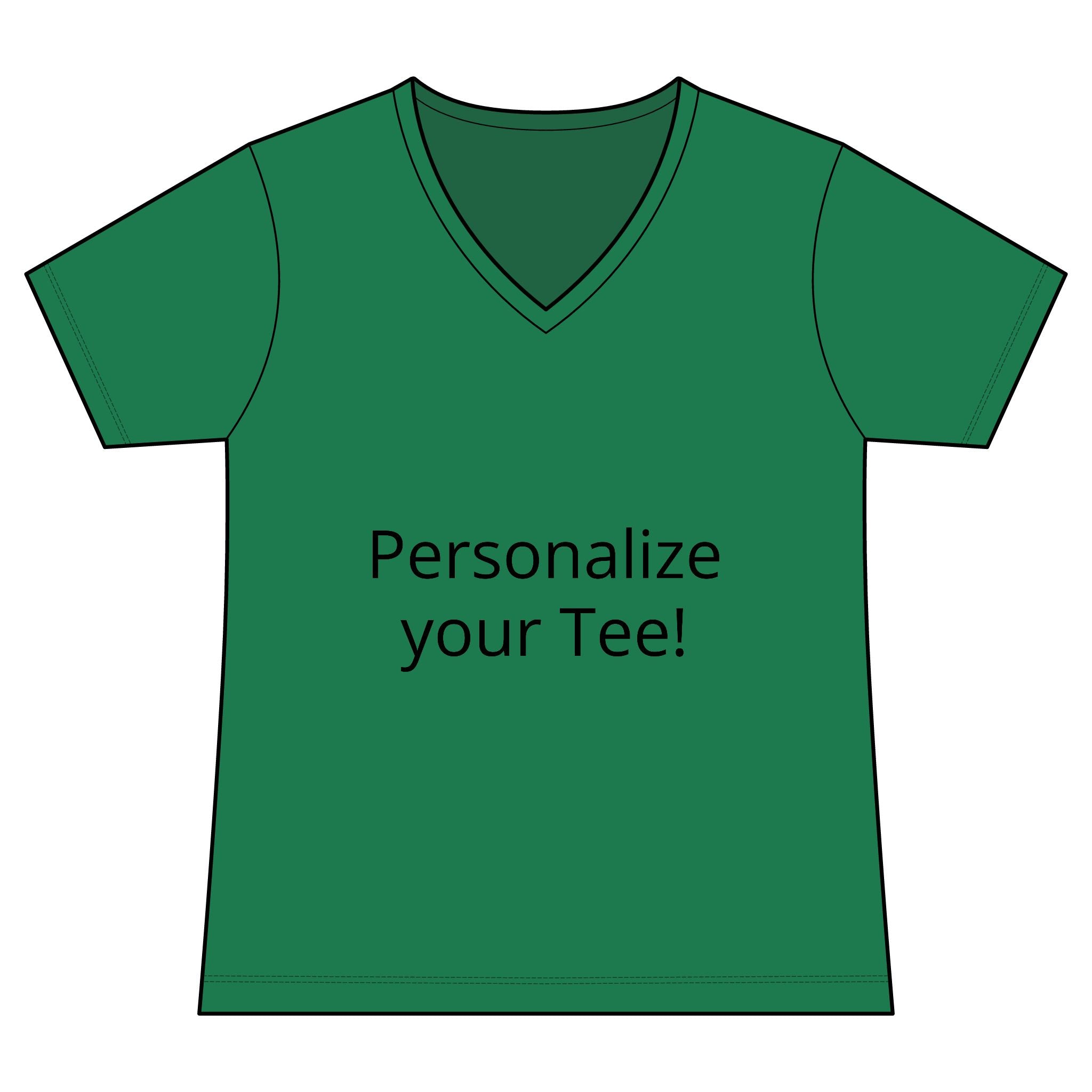 Women’s V-Neck Tee — Customizable Design