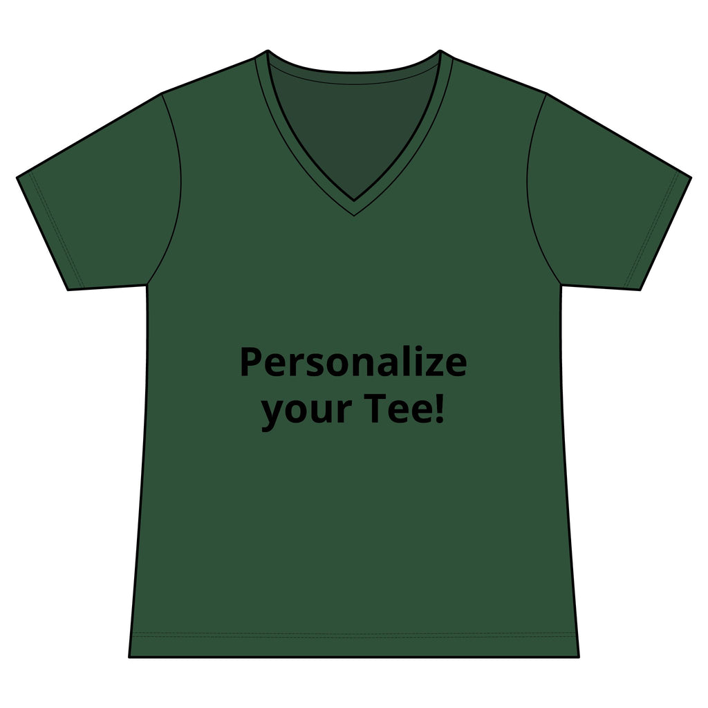 Women’s V-Neck Tee — Customizable Design
