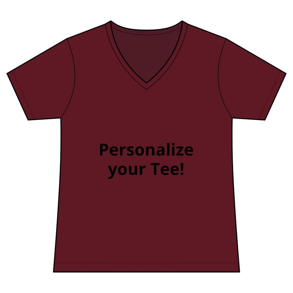 Women’s V-Neck Tee — Customizable Design