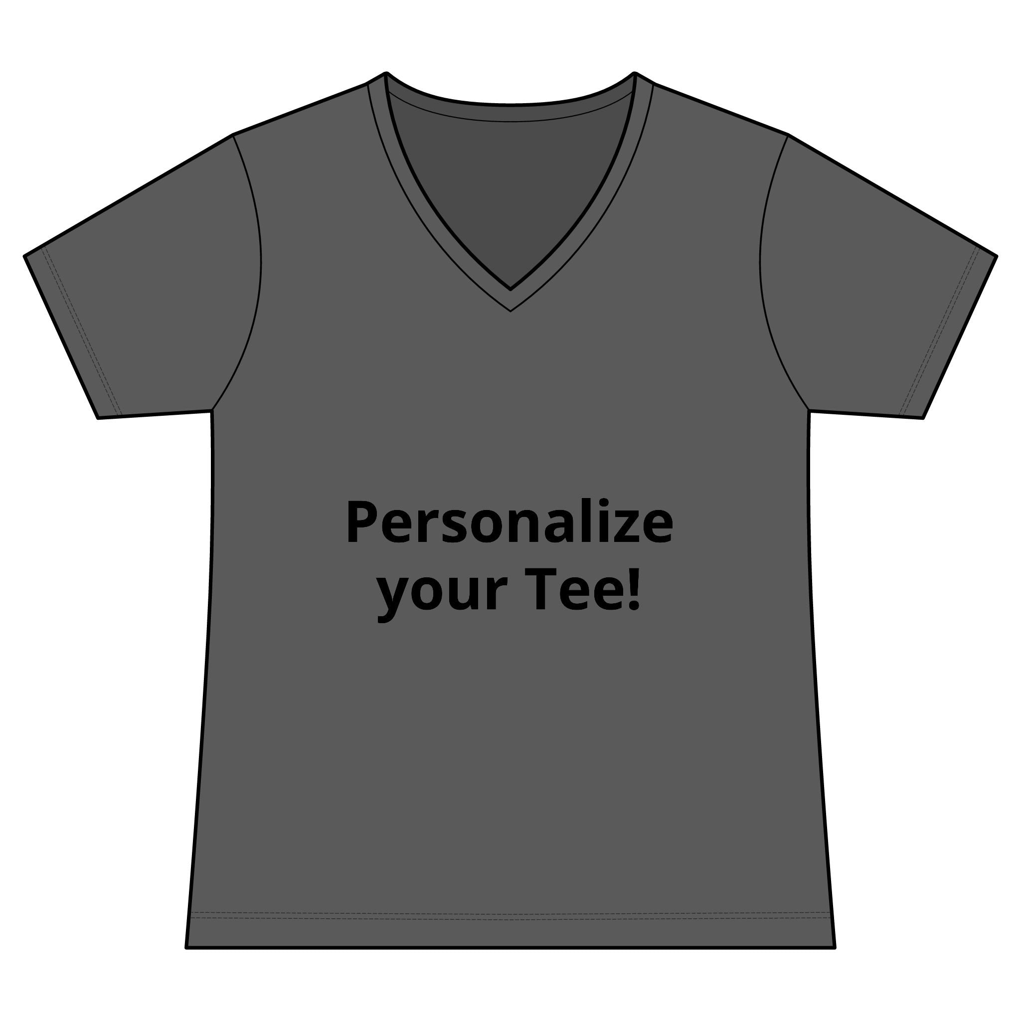 Women’s V-Neck Tee — Customizable Design