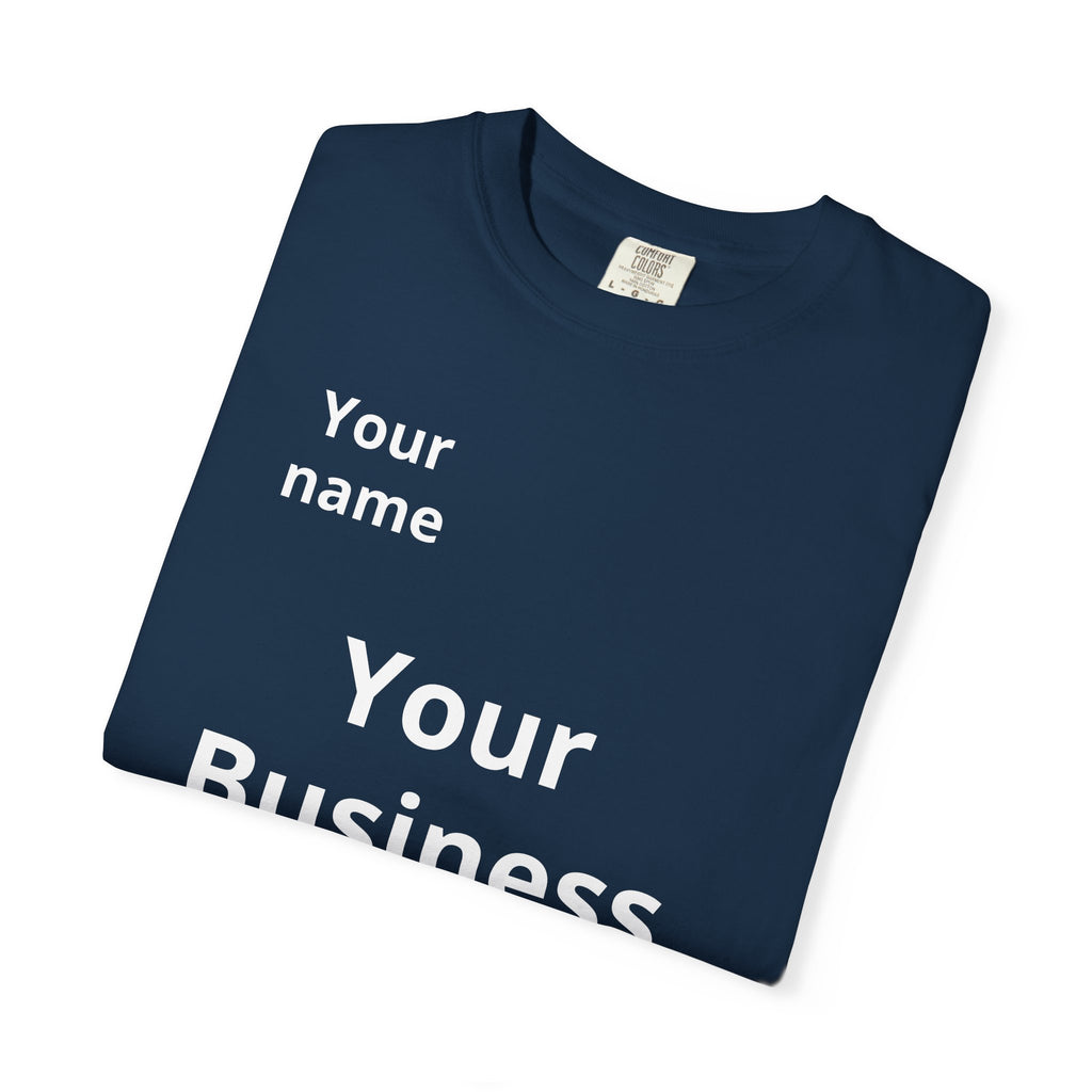 Business Logo T‑Shirt — Customizable Your Name & Business Name Shirt