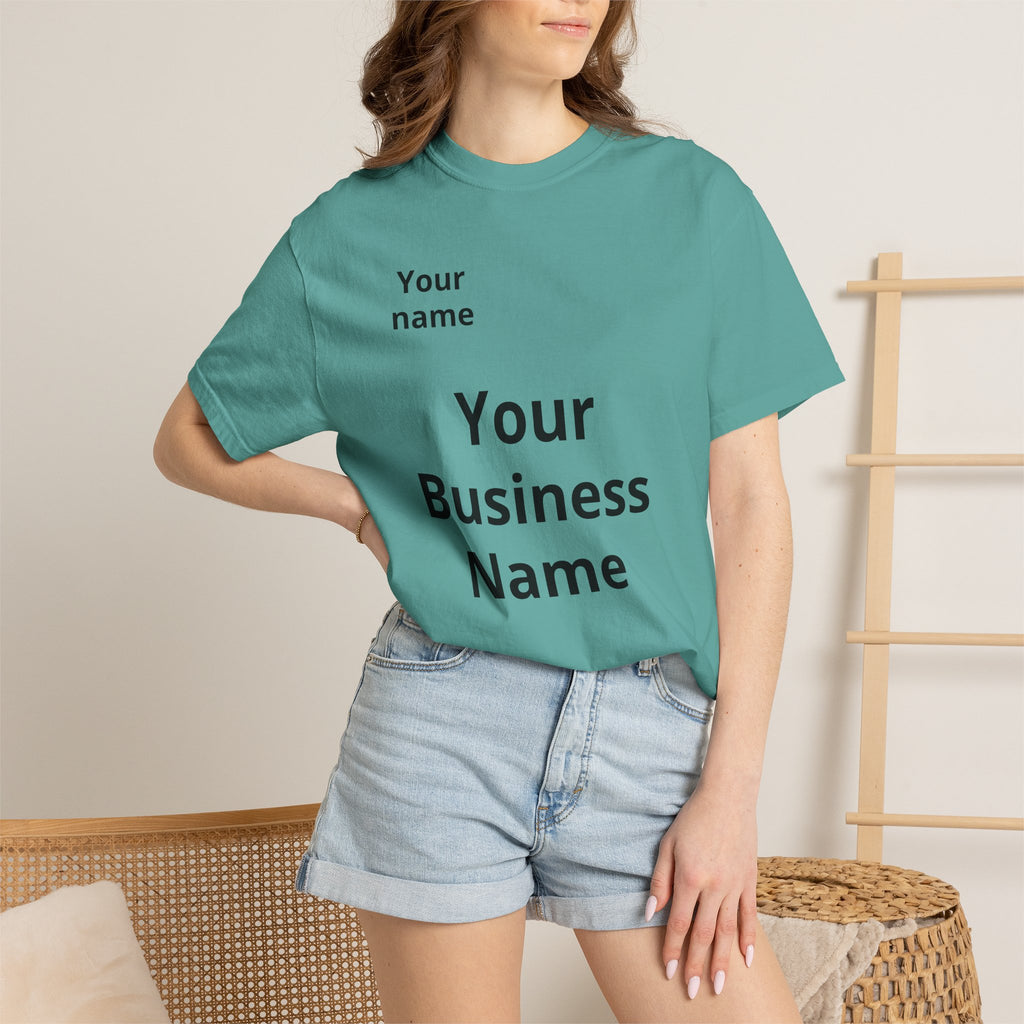 Business Logo T‑Shirt — Customizable Your Name & Business Name Shirt