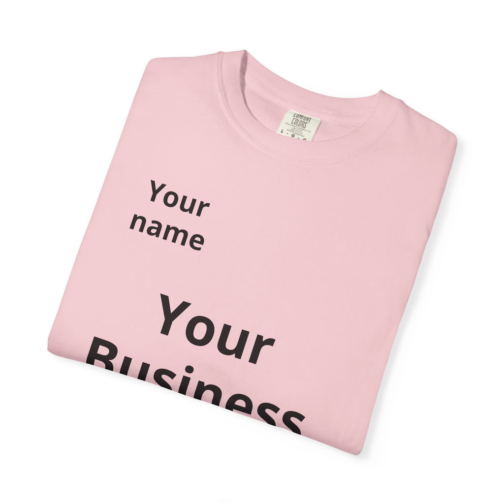 Business Logo T‑Shirt — Customizable Your Name & Business Name Shirt