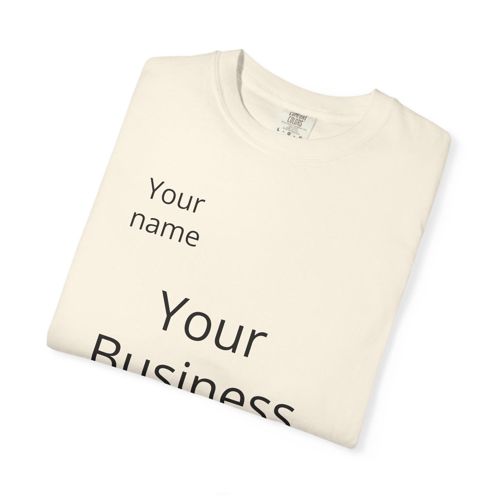 Business Logo T‑Shirt — Customizable Your Name & Business Name Shirt