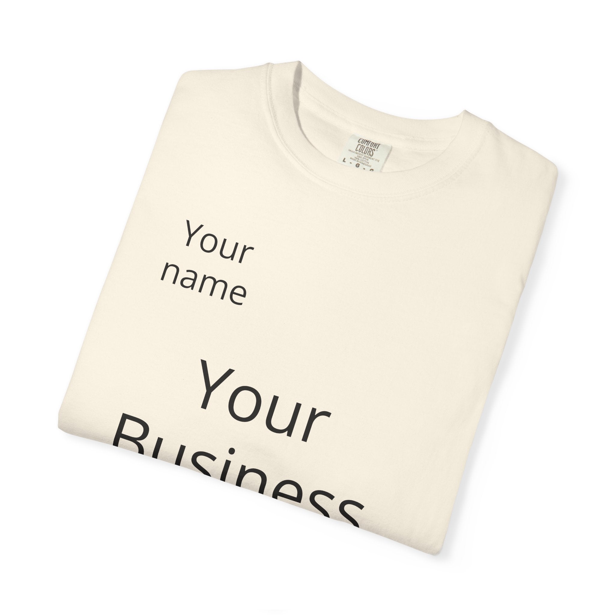 Business Logo T‑Shirt — Customizable Your Name & Business Name Shirt