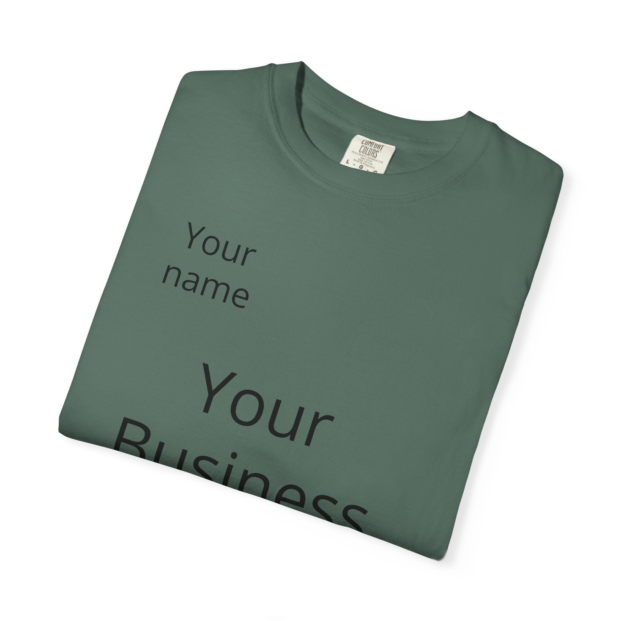 Business Logo T‑Shirt — Customizable Your Name & Business Name Shirt