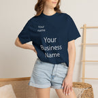 Business Logo T‑Shirt — Customizable Your Name & Business Name Shirt