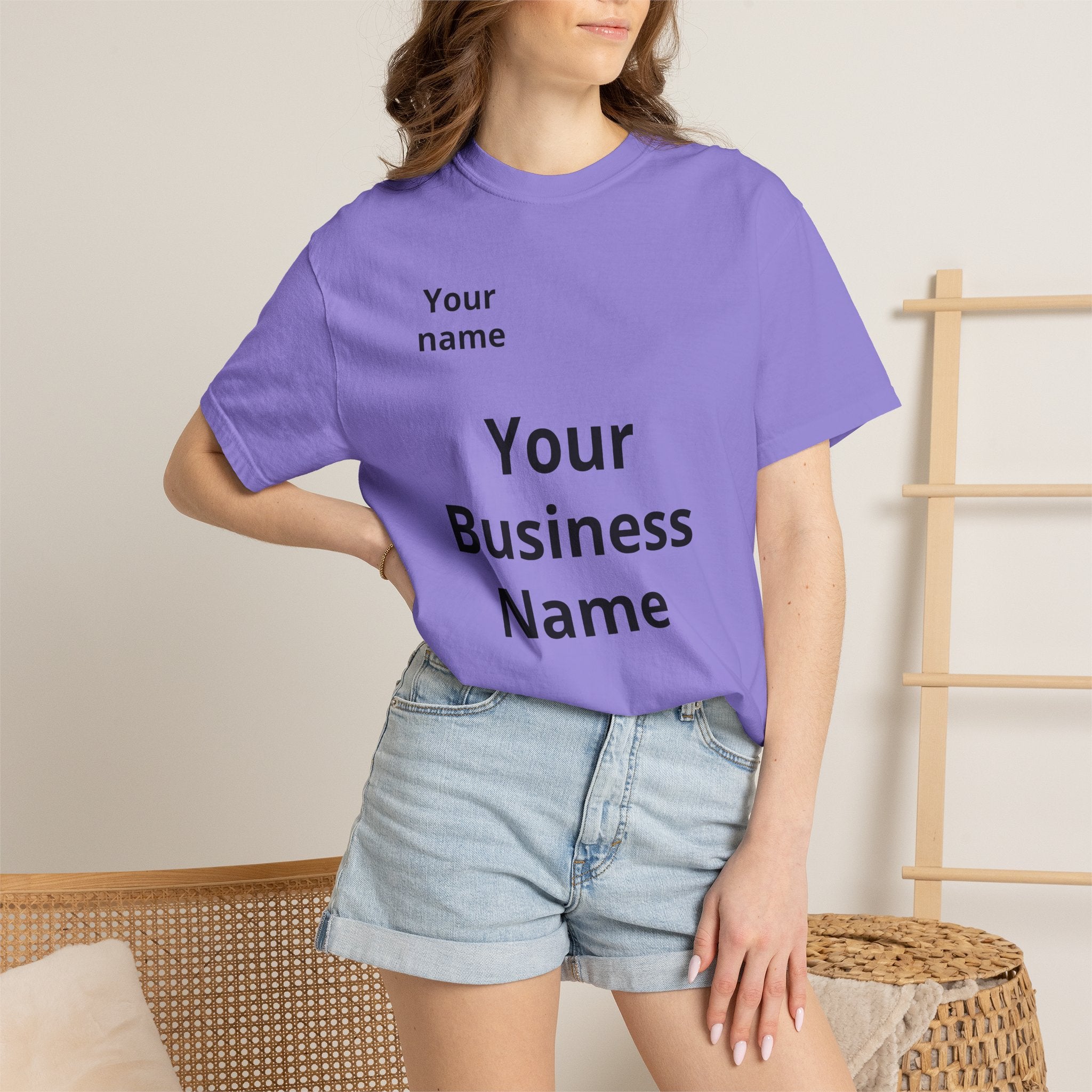 Business Logo T‑Shirt — Customizable Your Name & Business Name Shirt