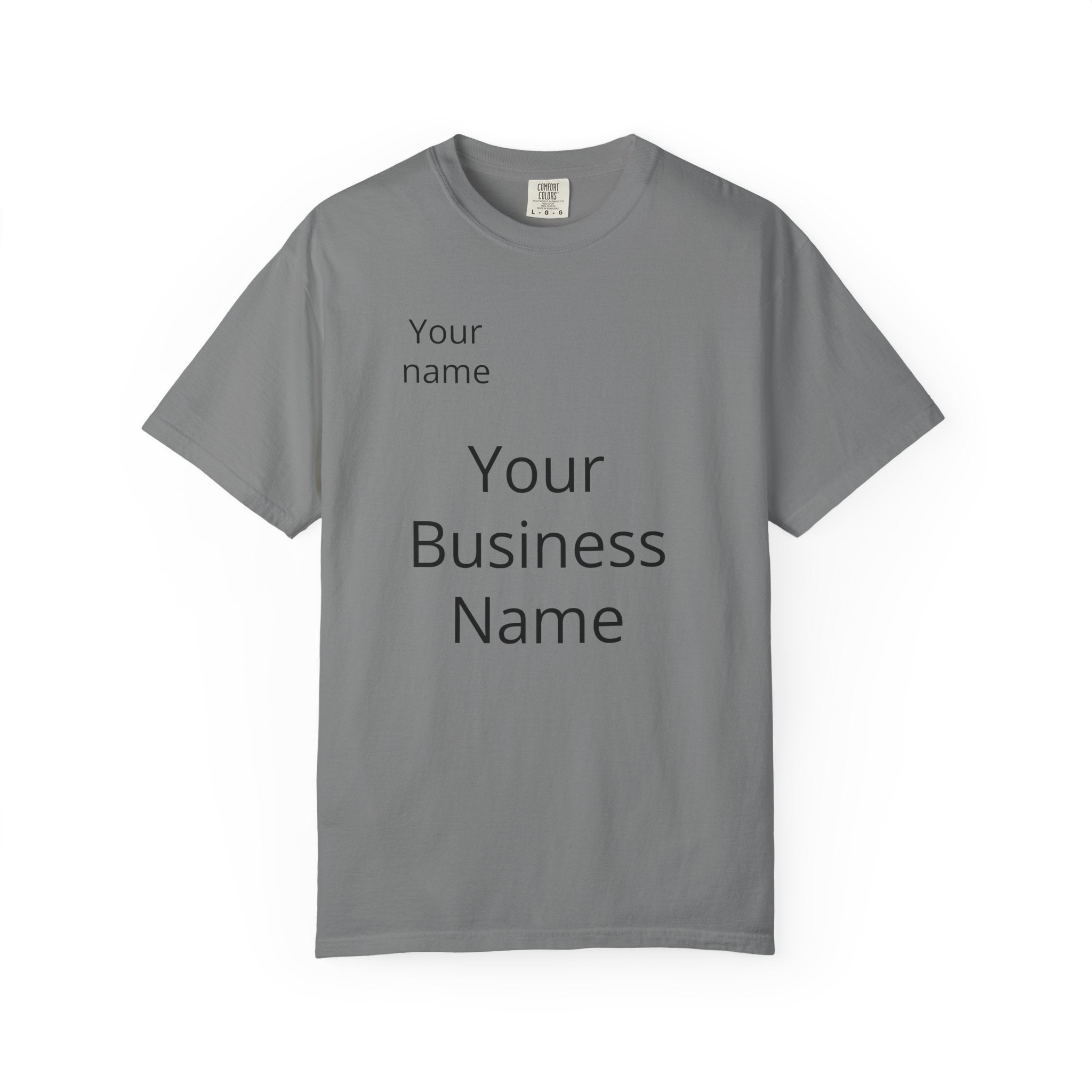 Business Logo T‑Shirt — Customizable Your Name & Business Name Shirt