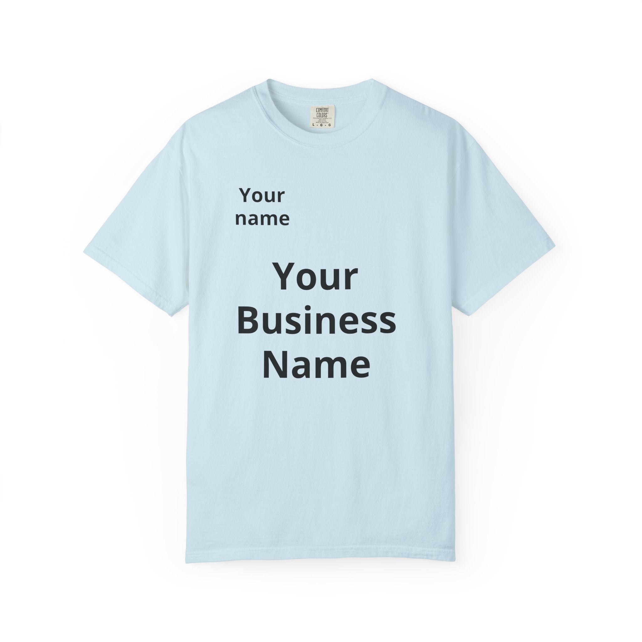 Business Logo T‑Shirt — Customizable Your Name & Business Name Shirt