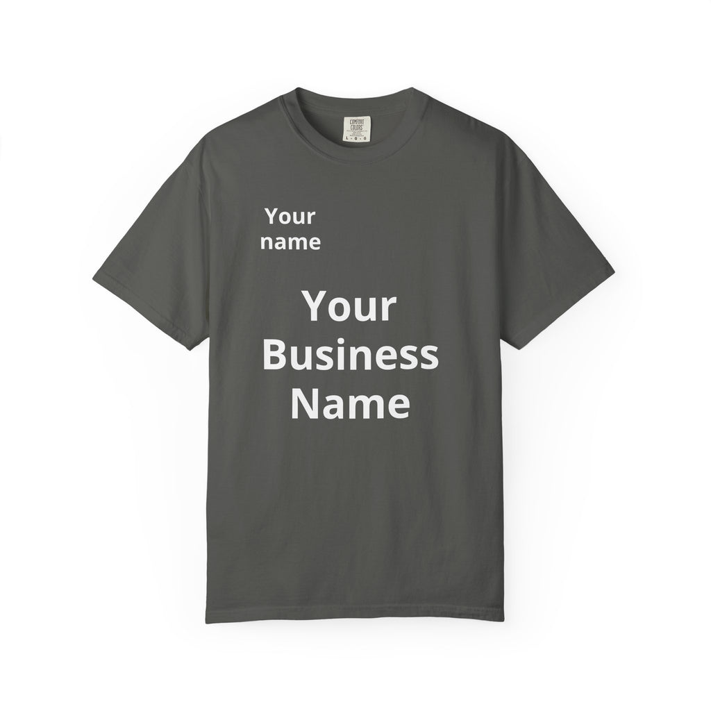 Business Logo T‑Shirt — Customizable Your Name & Business Name Shirt