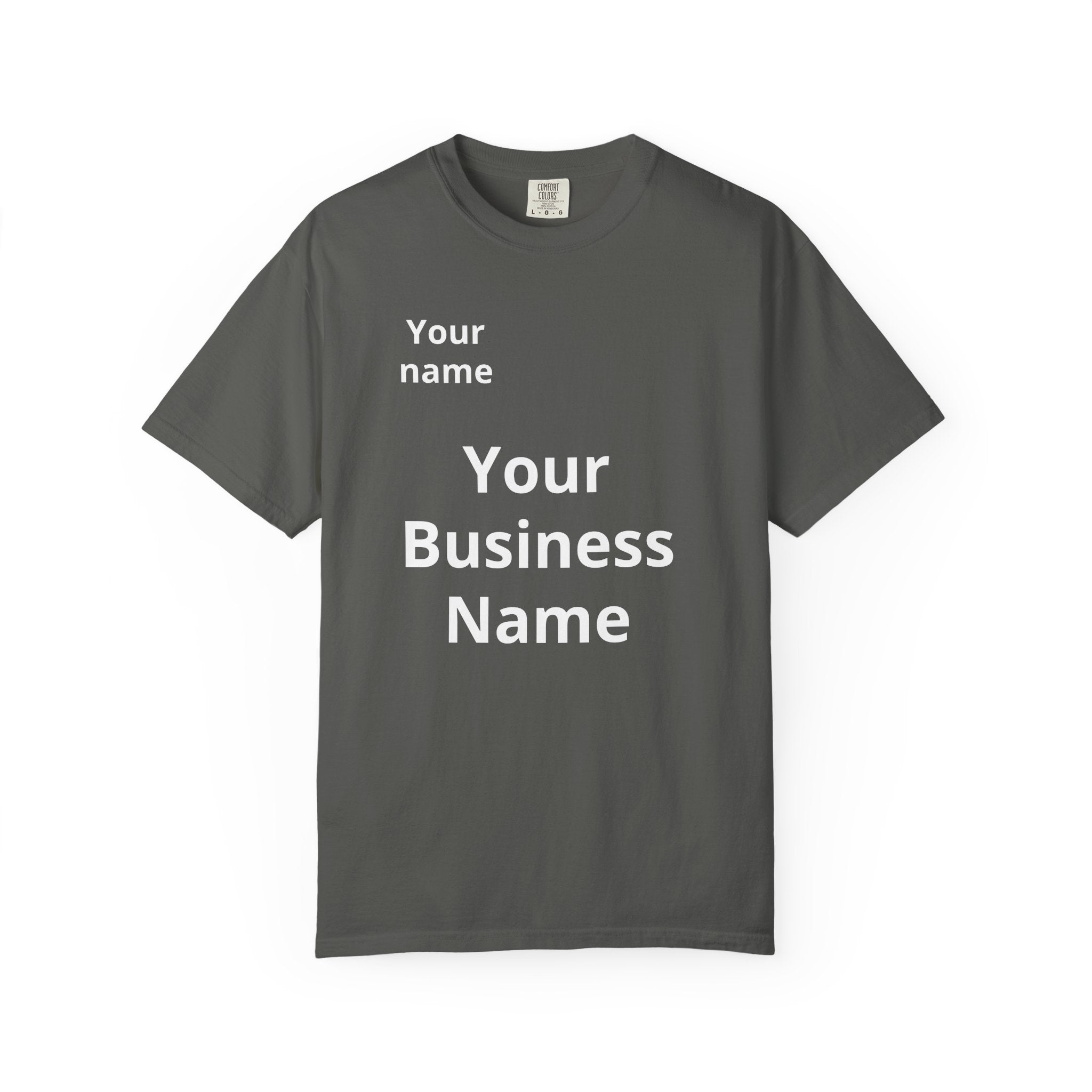 Business Logo T‑Shirt — Customizable Your Name & Business Name Shirt