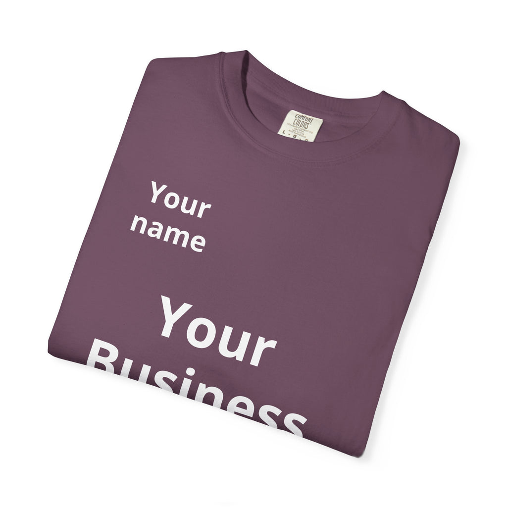 Business Logo T‑Shirt — Customizable Your Name & Business Name Shirt