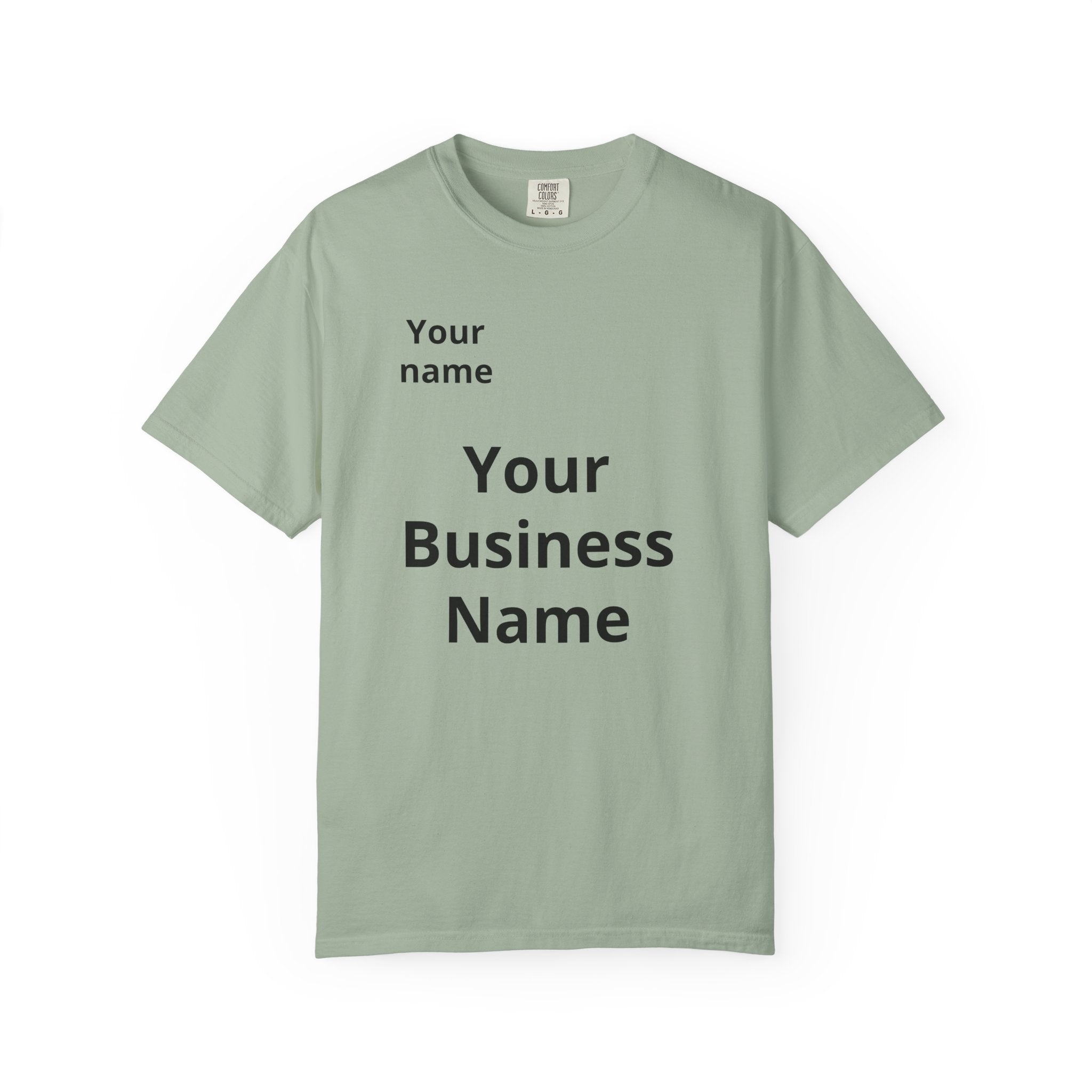 Business Logo T‑Shirt — Customizable Your Name & Business Name Shirt