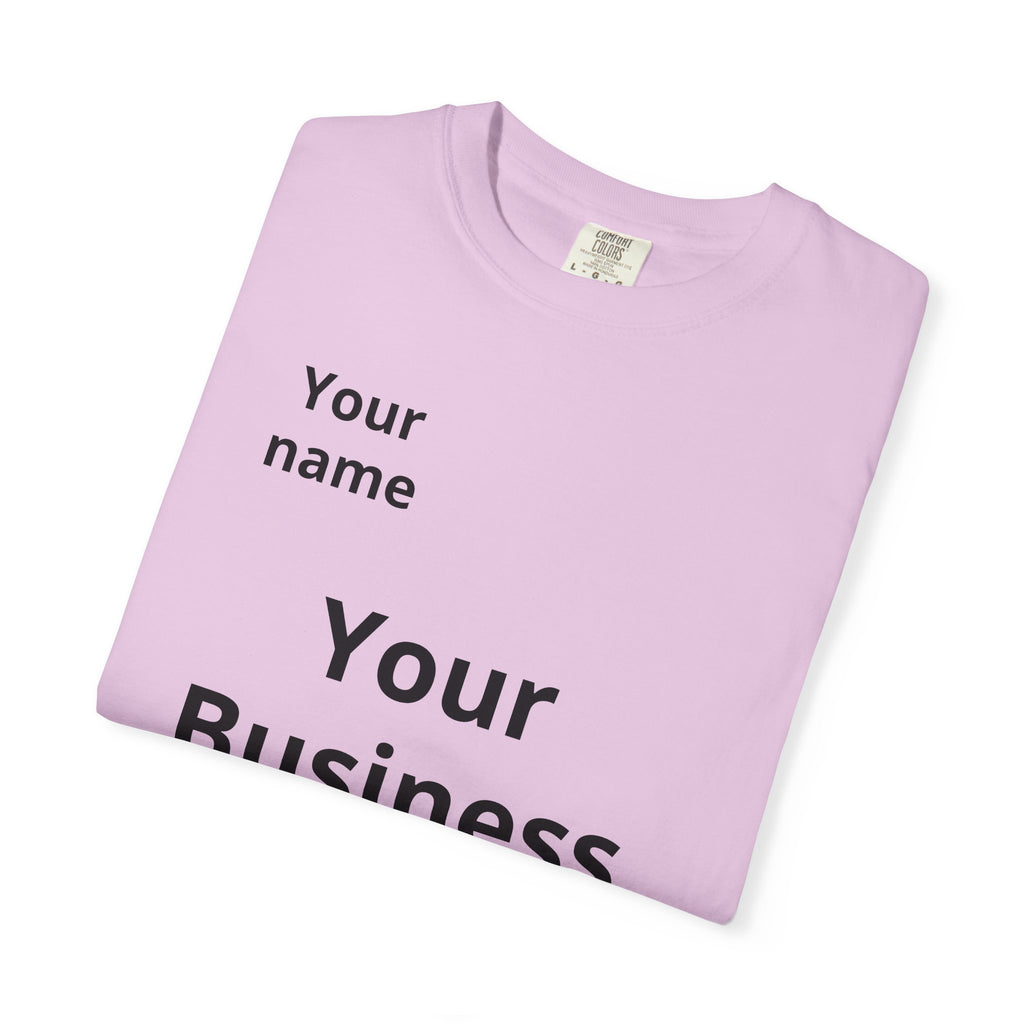 Business Logo T‑Shirt — Customizable Your Name & Business Name Shirt