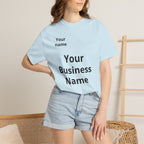Business Logo T‑Shirt — Customizable Your Name & Business Name Shirt