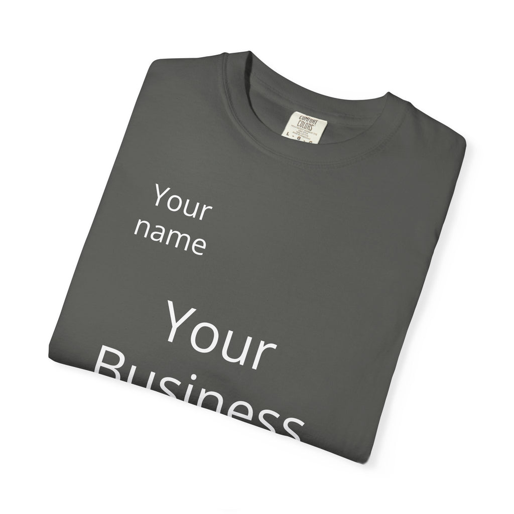 Business Logo T‑Shirt — Customizable Your Name & Business Name Shirt