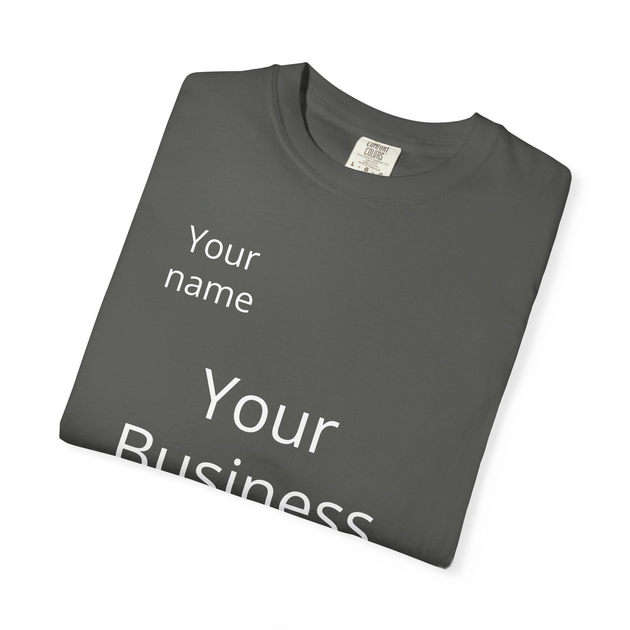 Business Logo T‑Shirt — Customizable Your Name & Business Name Shirt