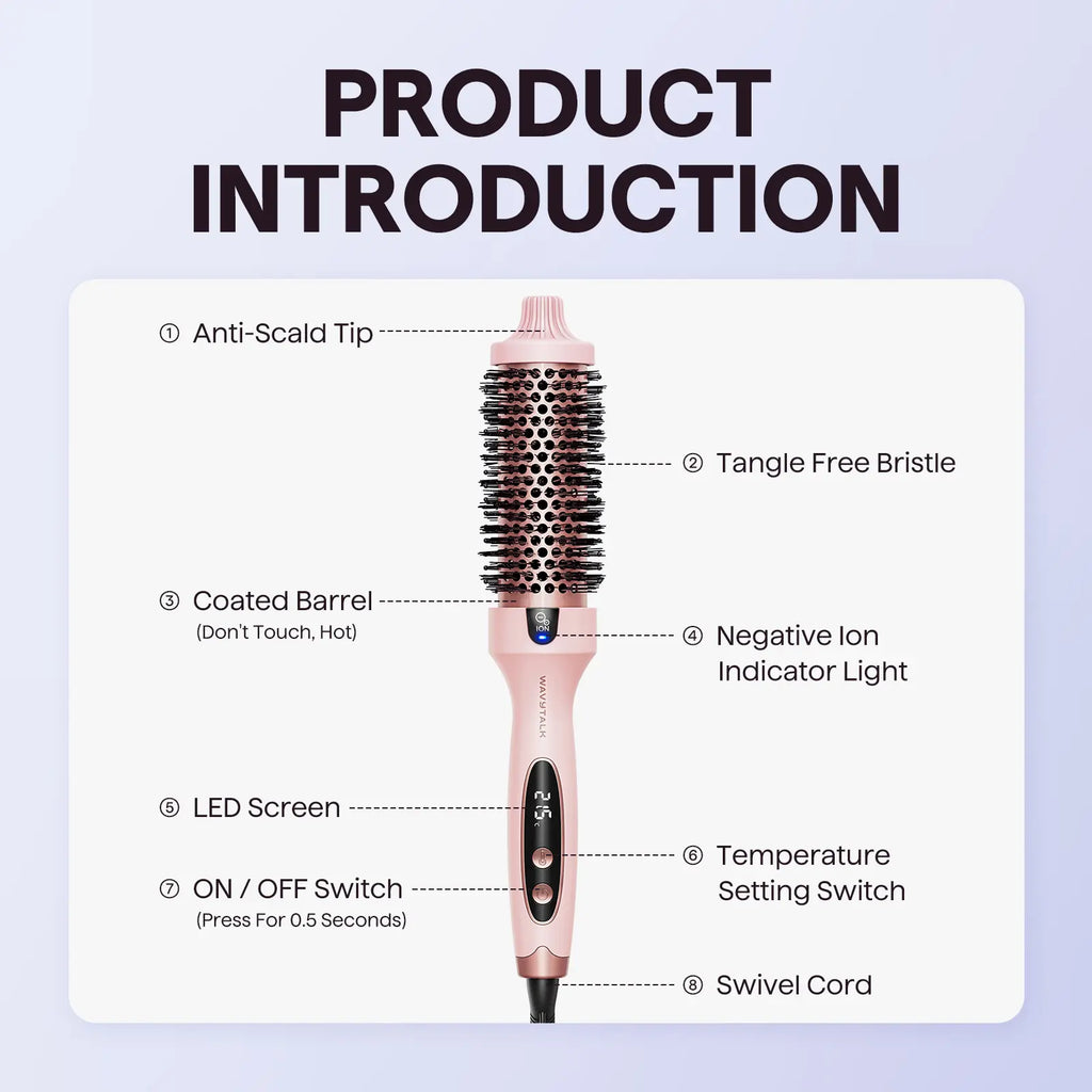 Wavytalk 1.5in Blowout Boost Ionic Thermal Brush 