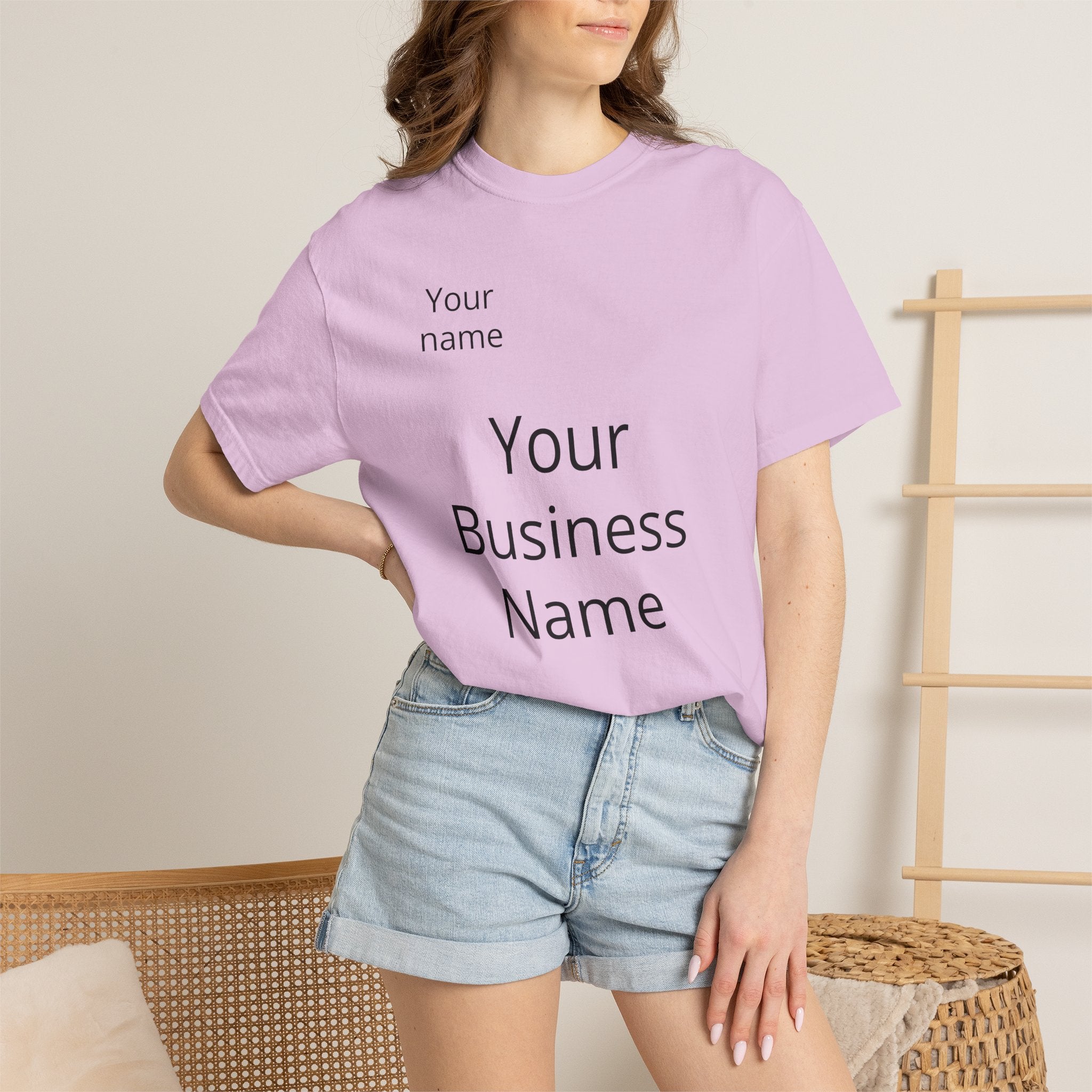 Business Logo T‑Shirt — Customizable Your Name & Business Name Shirt