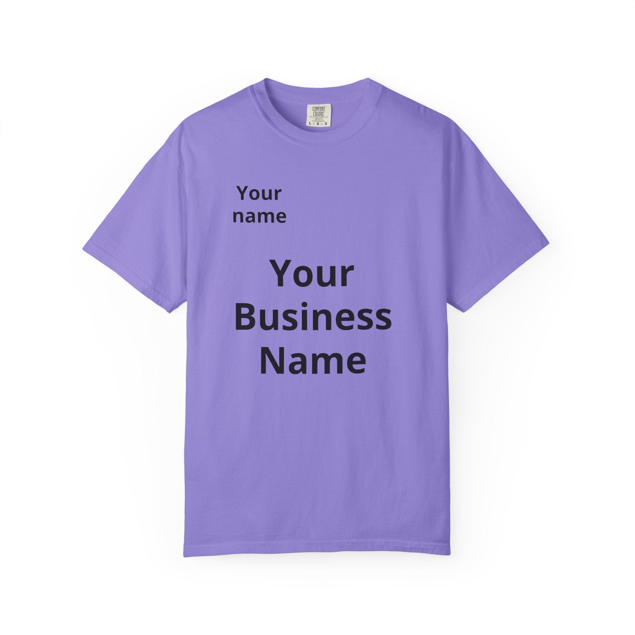 Business Logo T‑Shirt — Customizable Your Name & Business Name Shirt