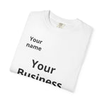 Business Logo T‑Shirt — Customizable Your Name & Business Name Shirt