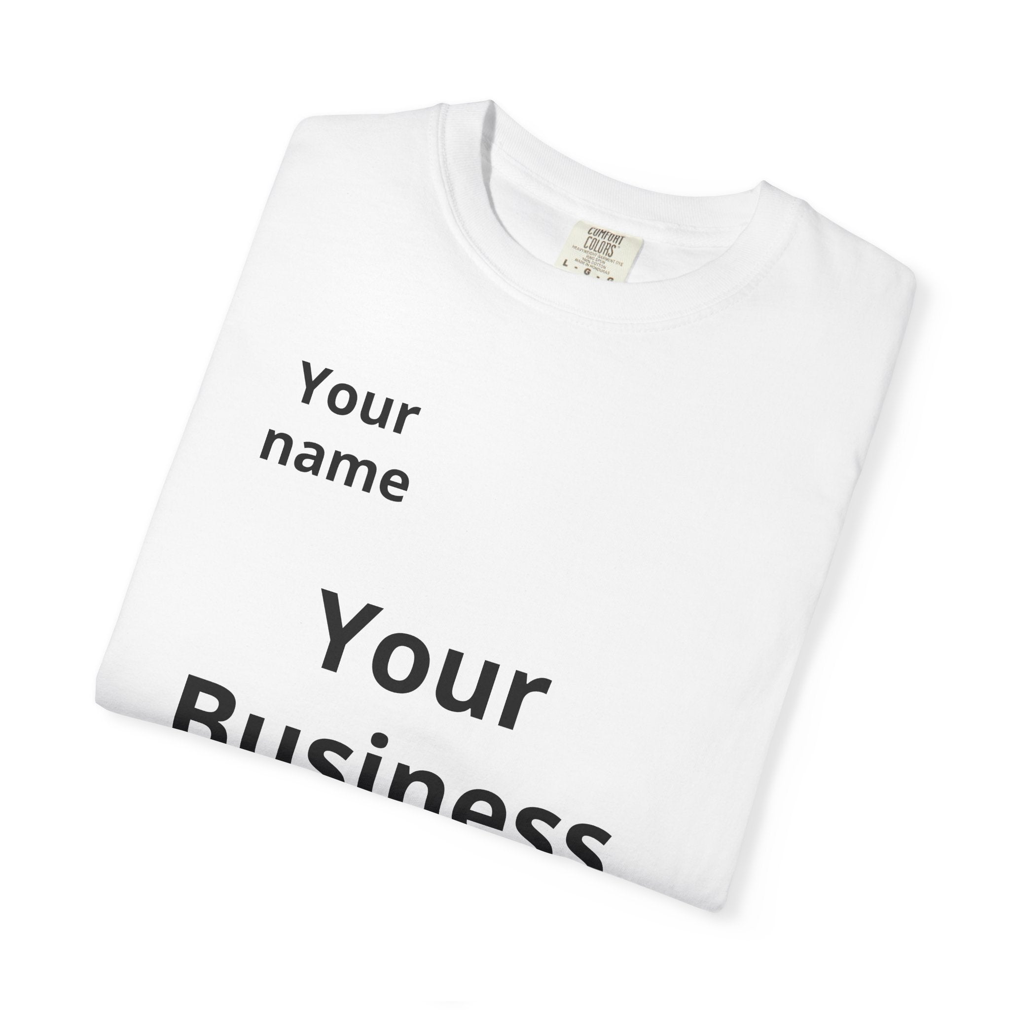 Business Logo T‑Shirt — Customizable Your Name & Business Name Shirt