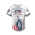 USA 250th Anniversary Unisex 4Th of July Jersey 