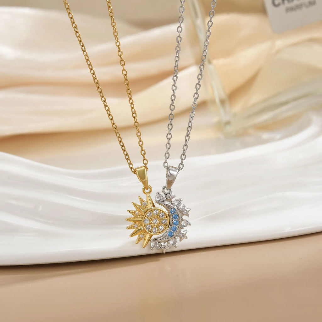 Sun & Moon Necklace & Ring Set