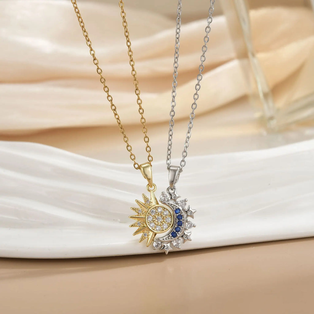Sun & Moon Necklace & Ring Set